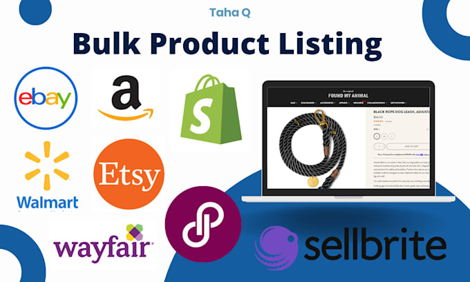 Gig Preview - Do bulk product listings on ebay, poshmark, etsy, amazon and shopify