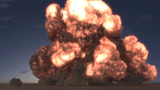 Gig Preview - Make 3d fire simulation, fire vfx animation, 3d cgi animation,  explosion effect