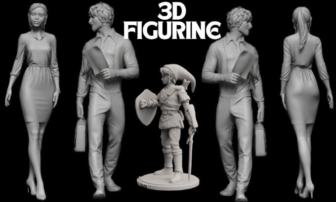 Gig Preview - Sculpt 3d action figurine 3d statue 3d character 3d model 3d toy for 3d printing