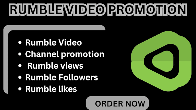 Gig Preview - Promote your rumble channel to get more engagement