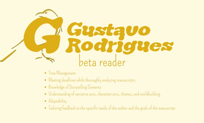 Gig Preview - Be a meticulous beta reader