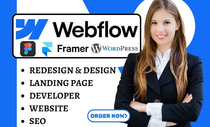 Gig Preview - Fix and design webflow website figma webflow ecommerce landing page webflow seo