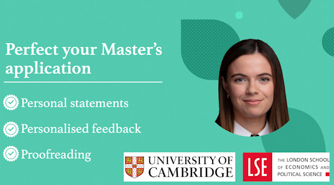 Gig Preview - Proofread your masters application