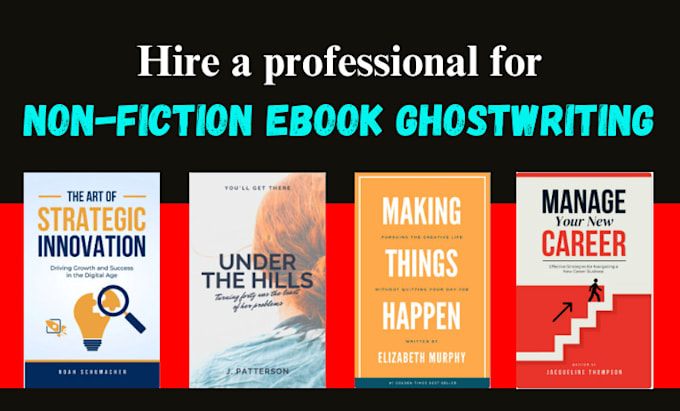 Gig Preview - Be your ebook writer ebook ghostwriter for amazon kindle nonfiction book, ebook