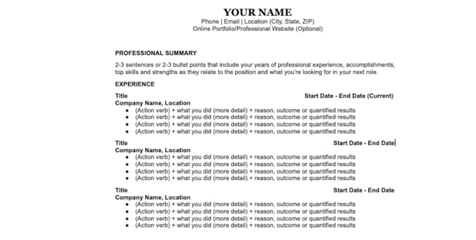 Gig Preview - Help you write your resume