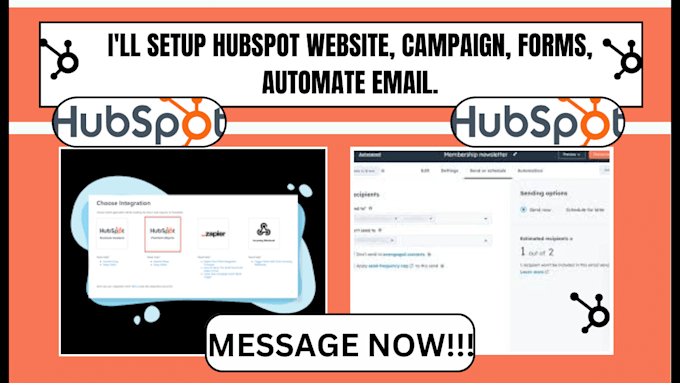 Gig Preview - Setup hubspot website campaign forms automate email