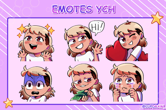 Gig Preview - Create emotes for your streams ych