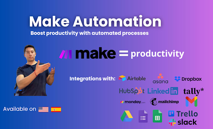 Gig Preview - Create automations exclusively with make