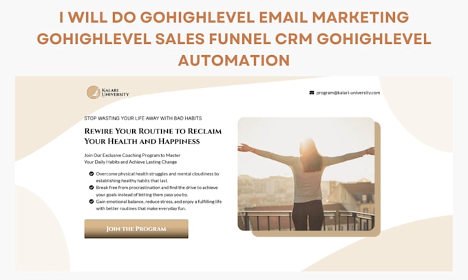 Gig Preview - Gohighlevel email marketing gohighlevel sales funnel CRM gohighlevel automation