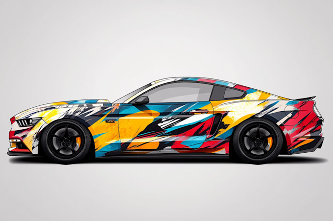 Gig Preview - Do  design awesome car, van, vehicle wrap design and vehicle