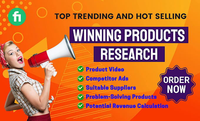 Gig Preview - Do top winning product research shopify products research based trending market