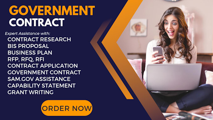 Gig Preview - Help you write government contracts and winning proposals,find rfp,rfq and rfi