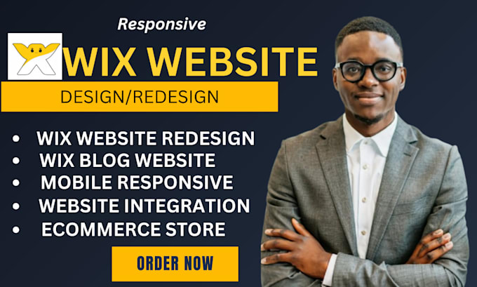 Gig Preview - Build wix website, design wix website design wix redesign wix 3d animated wix