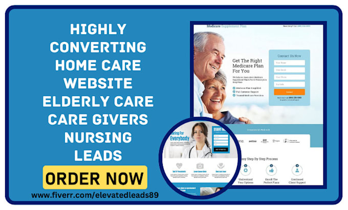 Gig Preview - Generate highly converting home care elderly carenursing care givers leads