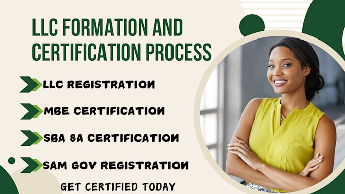 Gig Preview - Register sam gov, get certified with mbe, wbe, dbe, sba 8a, sdvosb,llc formation