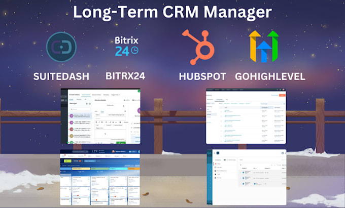 Gig Preview - Implement crm solution with hubspot gohighlevel bitrix24 bitrix suitedash