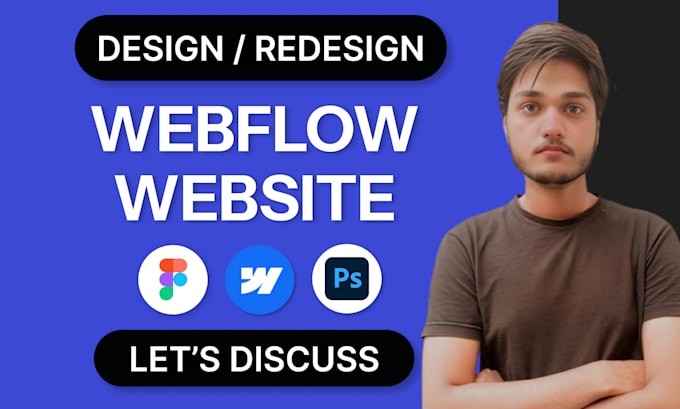 Gig Preview - Design a webflow website figma to webflow aslo redesign webflow site