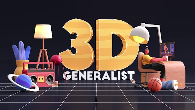 Gig Preview - Do 3d motion graphics,animation for tv shows,3d logo animation,ads animation vid