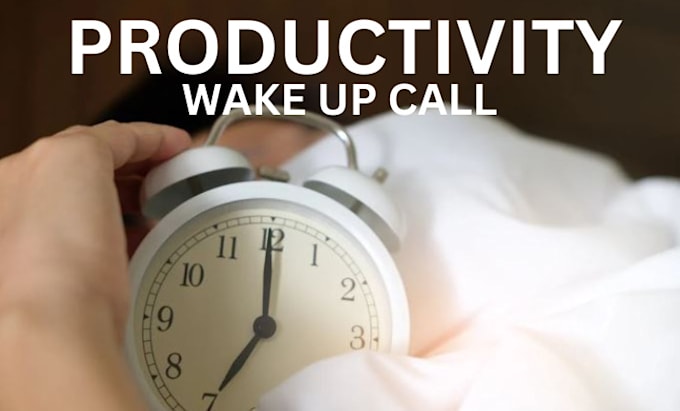 Gig Preview - Be your wake up call assistant, productivity partner, alarm and reminder