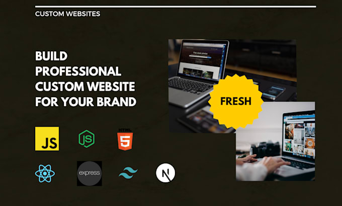 Gig Preview - Build professional custom website for your brand