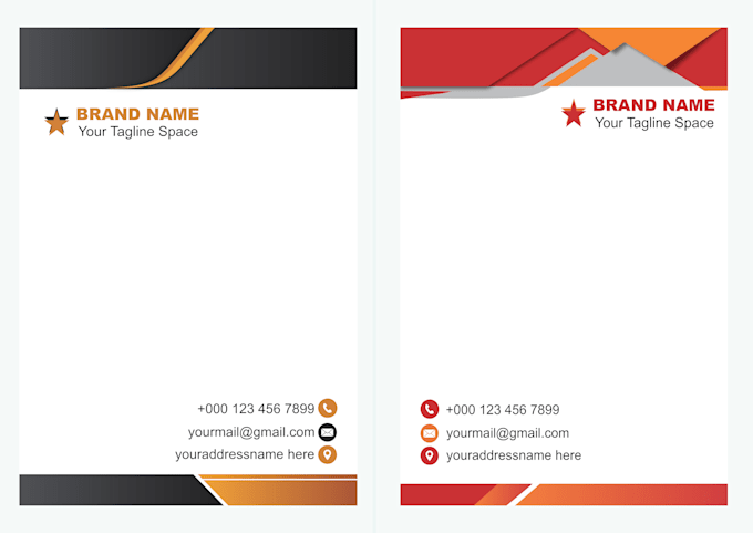 Gig Preview - Do business card design letterhead and stationery design