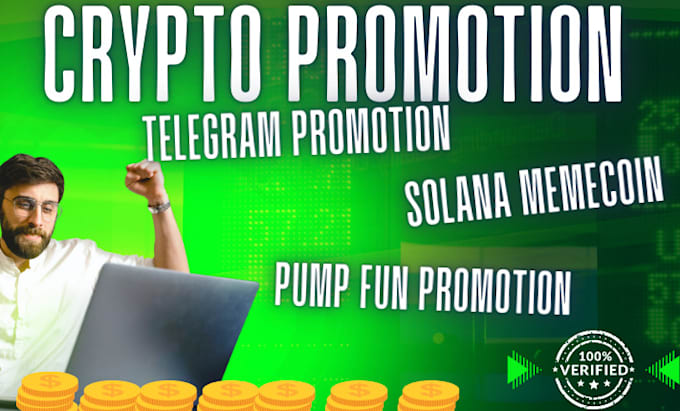 Gig Preview - Crypto telegram, token promotion, solana memecoin, pump fun to draw 80m investor