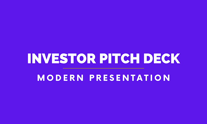 Gig Preview - Design premium powerpoint presentation and pitch deck