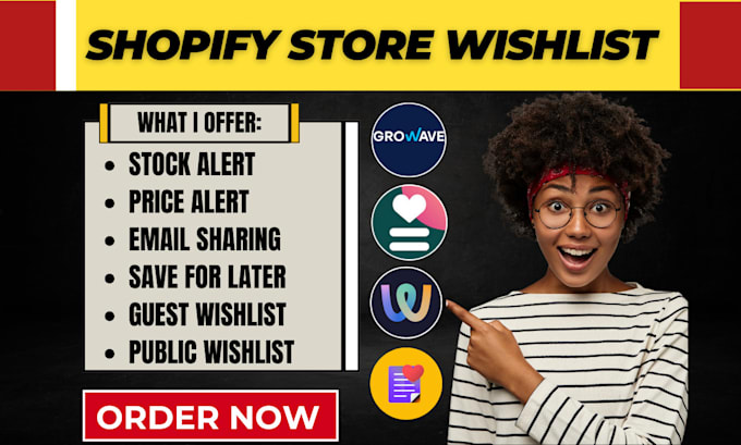 Bestseller - setup shopifystore wishlist wishify growave hulk iwish swish gropulse myregistry