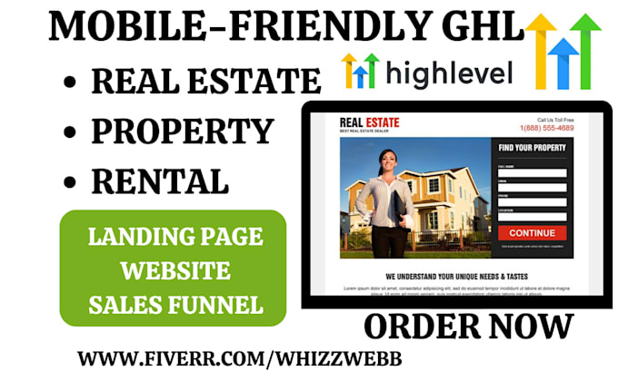 Bestseller - design gohighlevel property management landing page ghl vacation rental website