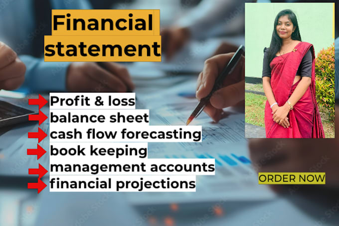 Gig Preview - Prepare financial statements, bank rec, profit and loss, income statement