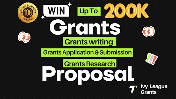 Gig Preview - Apply for grant, small business non profit grant proposal writing and submission