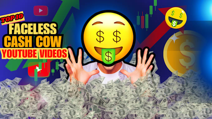 Gig Preview - Do youtube channel videos like cash cow, faceless, automated