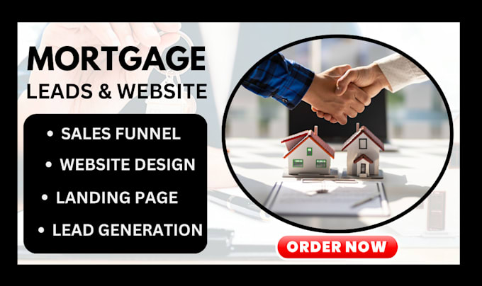 Gig Preview - Mortgage website mortgage leads mortgage sales funnel mortgage landing page