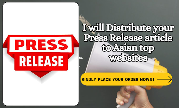 Gig Preview - Distribute your press release article to asian top websites