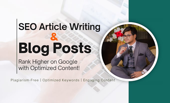 Gig Preview - Write SEO articles, blog posts, and content to boost your google ranking