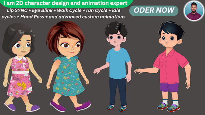 Gig Preview - Create a 2d character design for your project