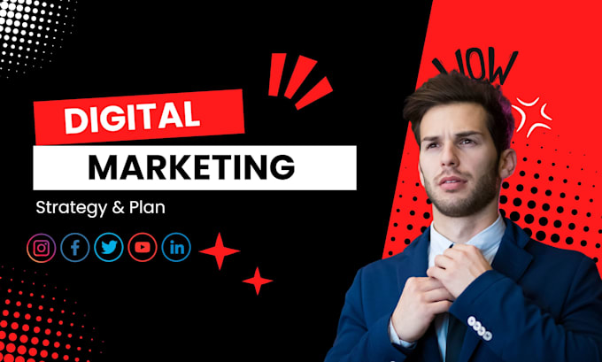 Gig Preview - Create tailored digital marketing strategy, branding, and social media plan