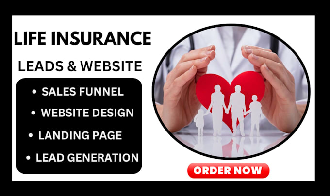 Gig Preview - Life insurance leads final expense leads insurance sales funnel landing page