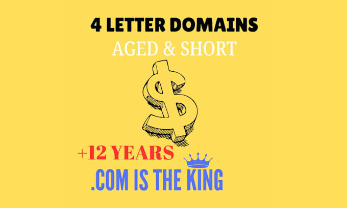 Gig Preview - Provide you with an old, short 4 letter domain name