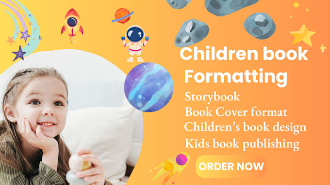 Gig Preview - Format design children book formatting layout design memoir short story novel