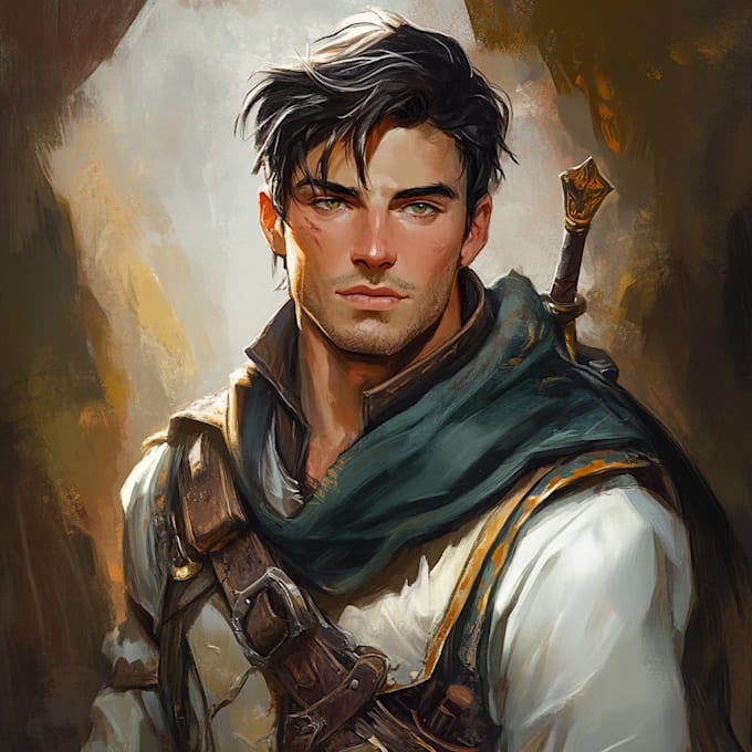 Bestseller - create a fantasy illustration, character art, dnd character