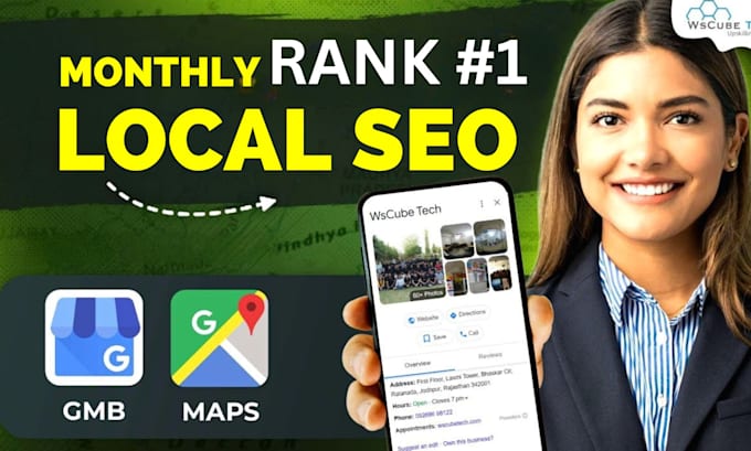 Gig Preview - Do monthly local SEO, gmb ranking, local citations and google business profile