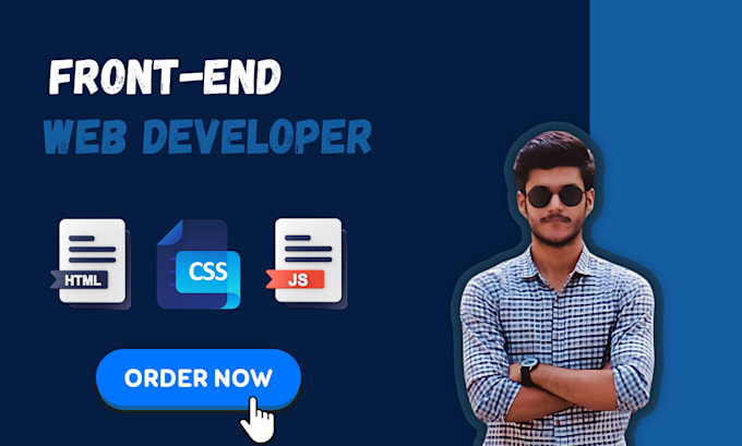 Gig Preview - Be your frontend web developer using react, HTML, CSS, javascript