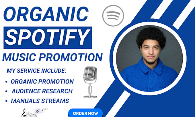 Gig Preview - Do organic spotify music promotion, video promotion and marketing for spotify