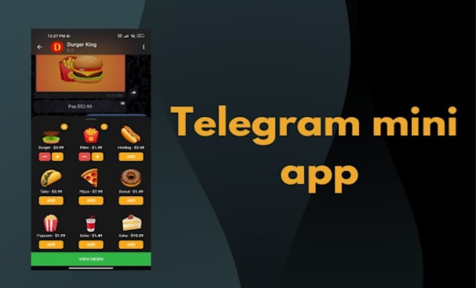 Gig Preview - Develop telegram mini game mini app crypto mini game mini app