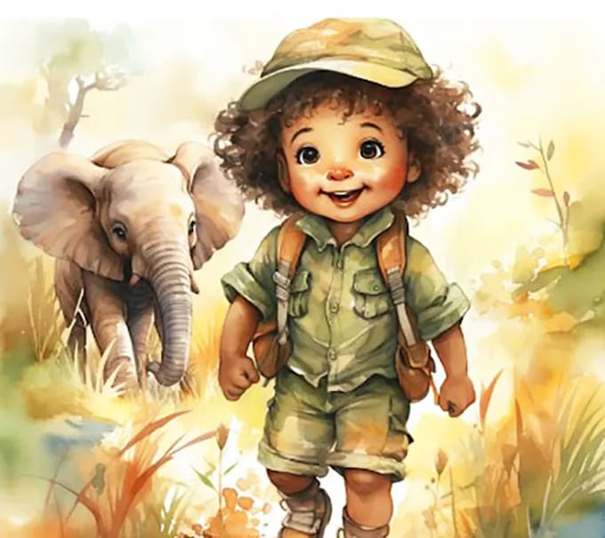 Bestseller - watercolor children book illustration and digital illustrations