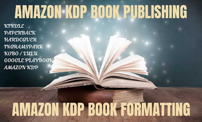 Gig Preview - Do amazon kdp book publishing book editing amazon kdp ads book promotion