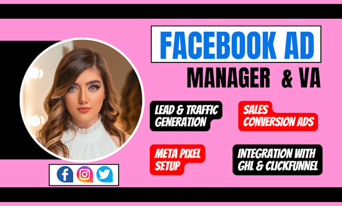 Gig Preview - Set up facebook meta ads campaign meta ad manager pixel fb meta ad specialist