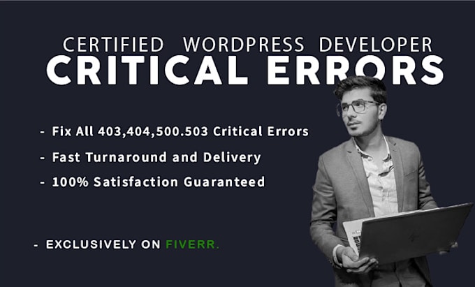 Gig Preview - Fix 403, 404, 500, 503 critical errors in wordpress website