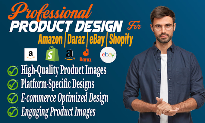 Gig Preview - Design product images for amazon ebay shopify listing etc